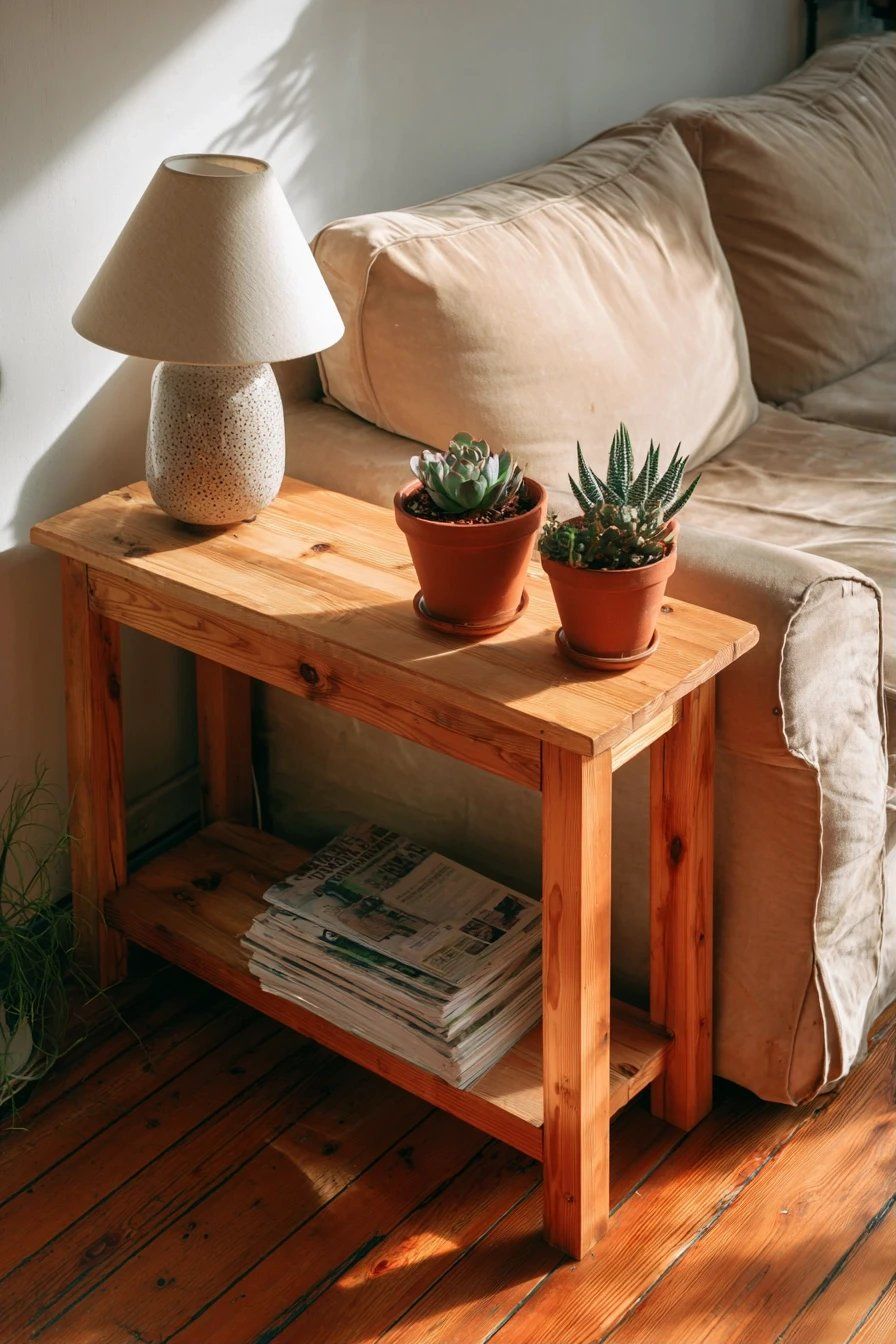 Slim Console Table Behind Couch