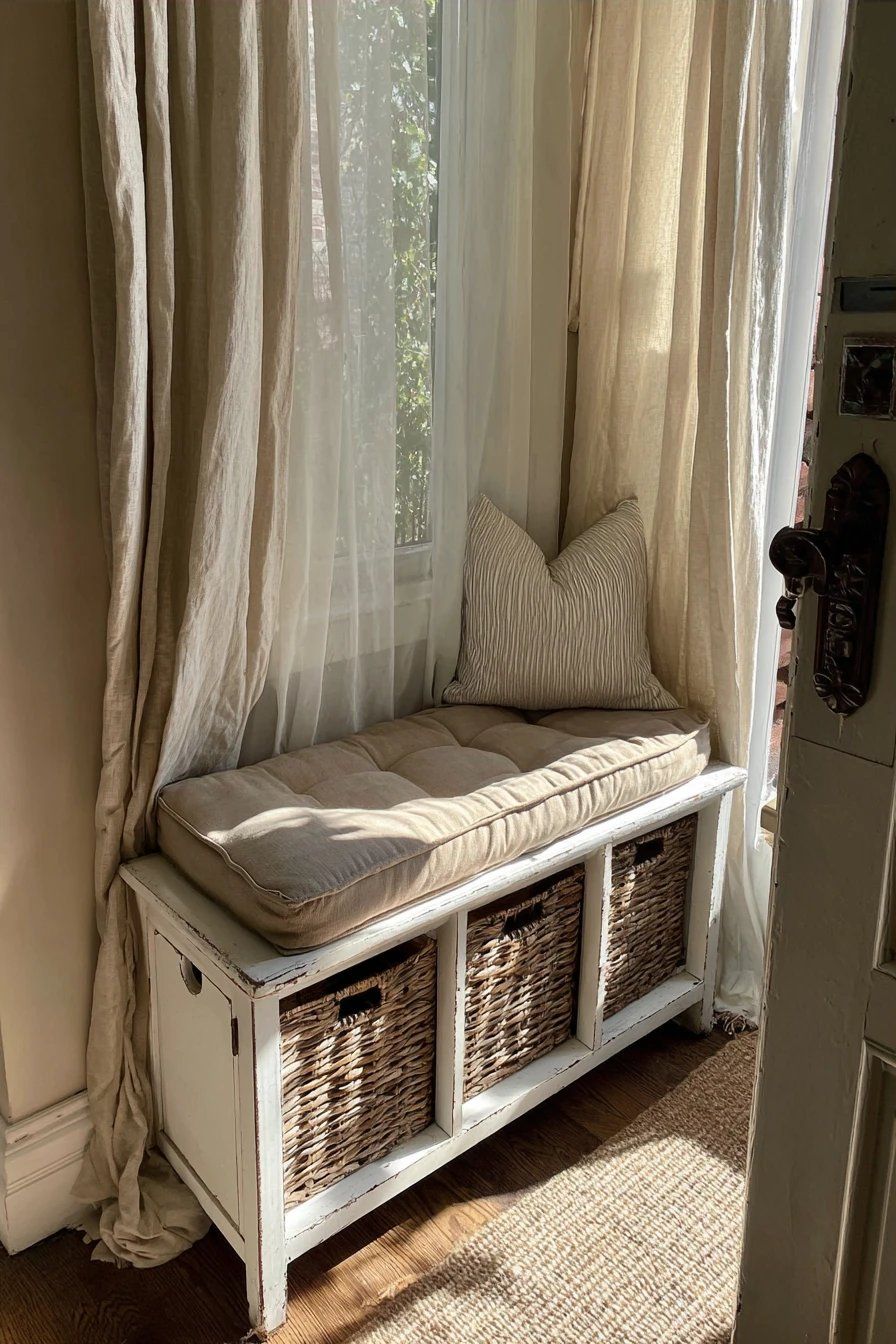 Narrow Storage Bench