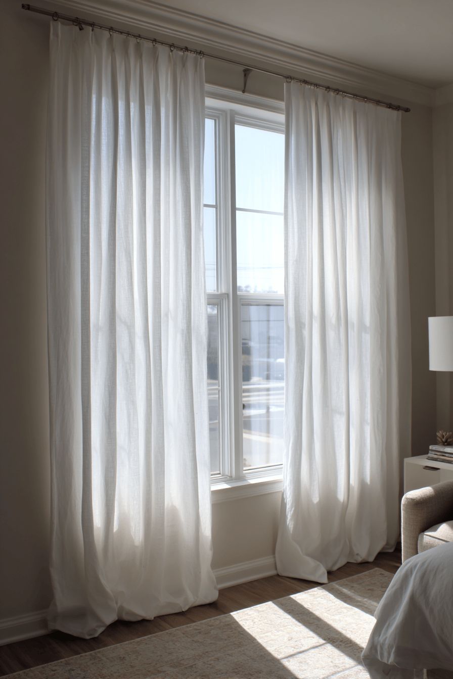 Hang Curtains High to Elevate Ceiling Height