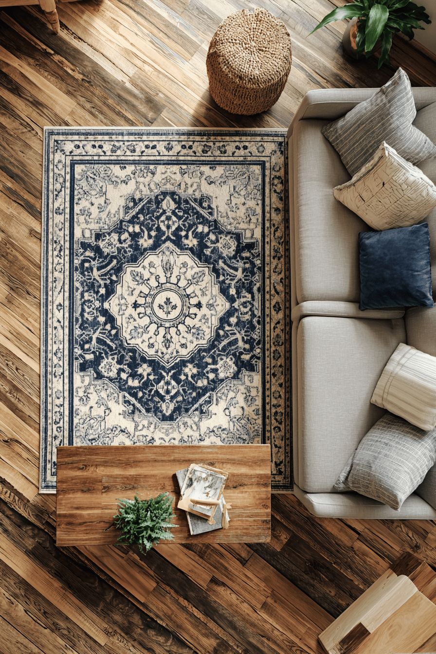 Create Zones with Rugs in Open Areas