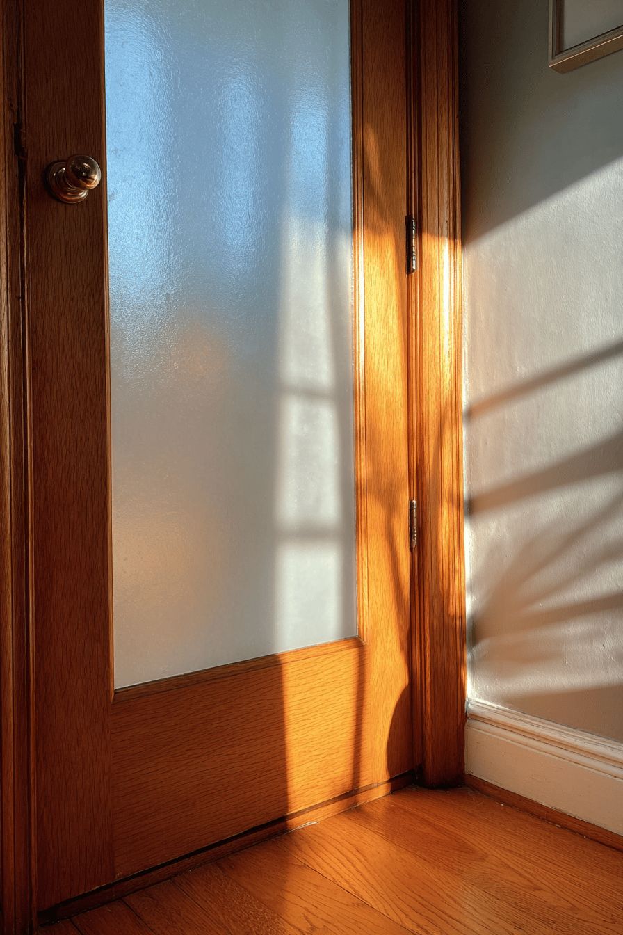 Replace Solid Doors with Glass Panels to Allow Light