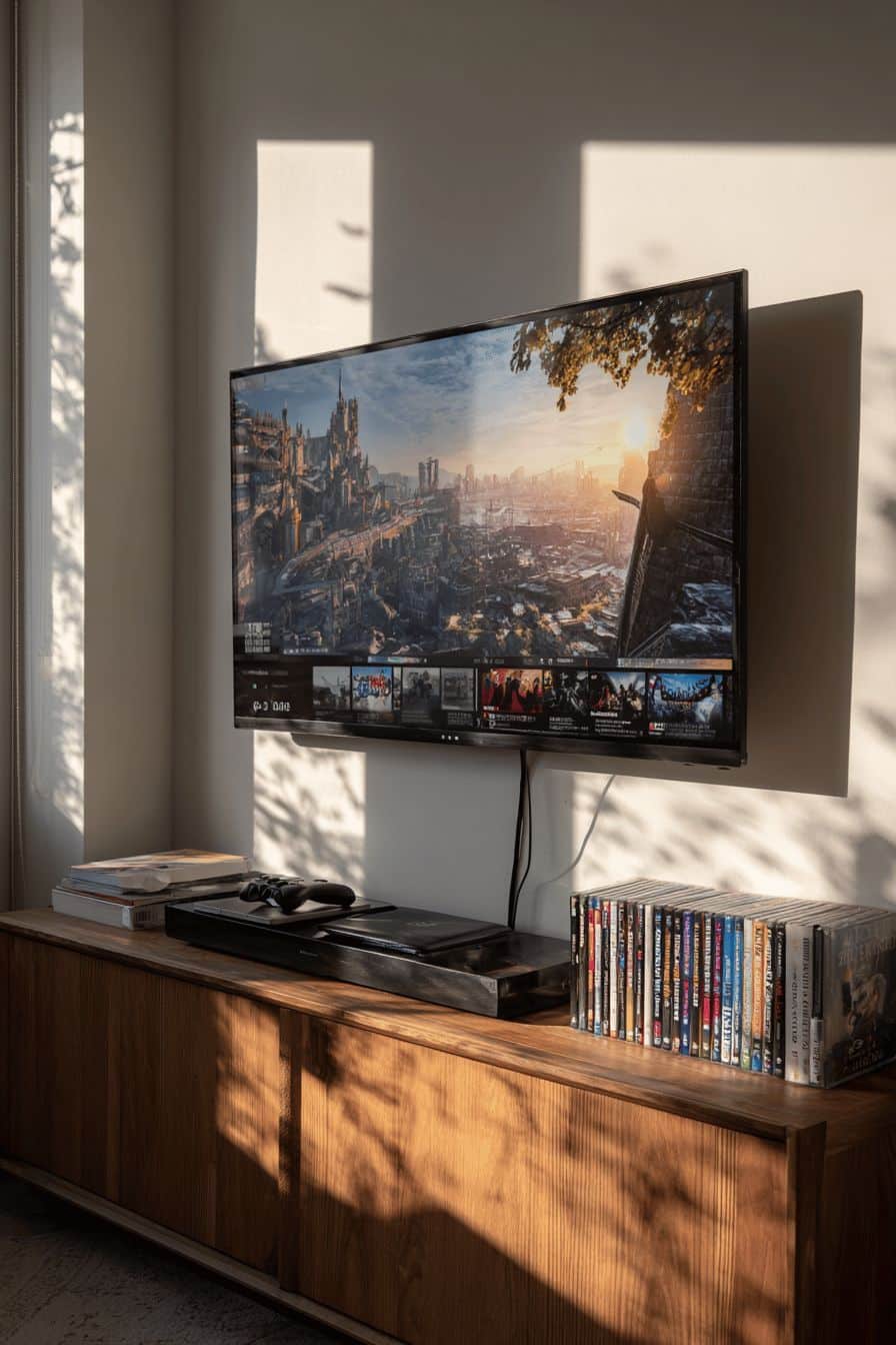 Mount the TV on the Wall to Free Up Floor Space