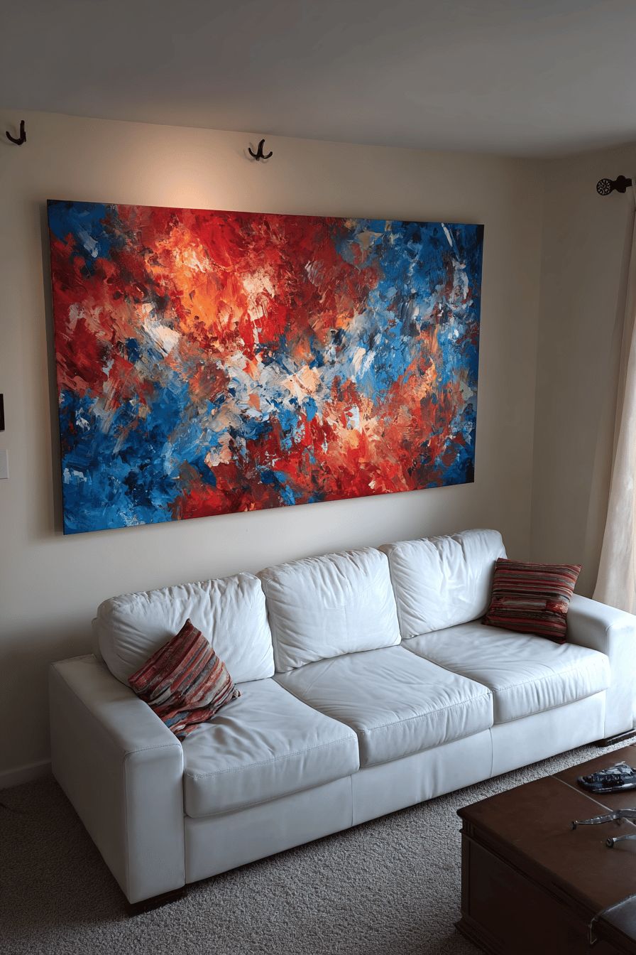 Use Large, Bold Art to Create Focal Points