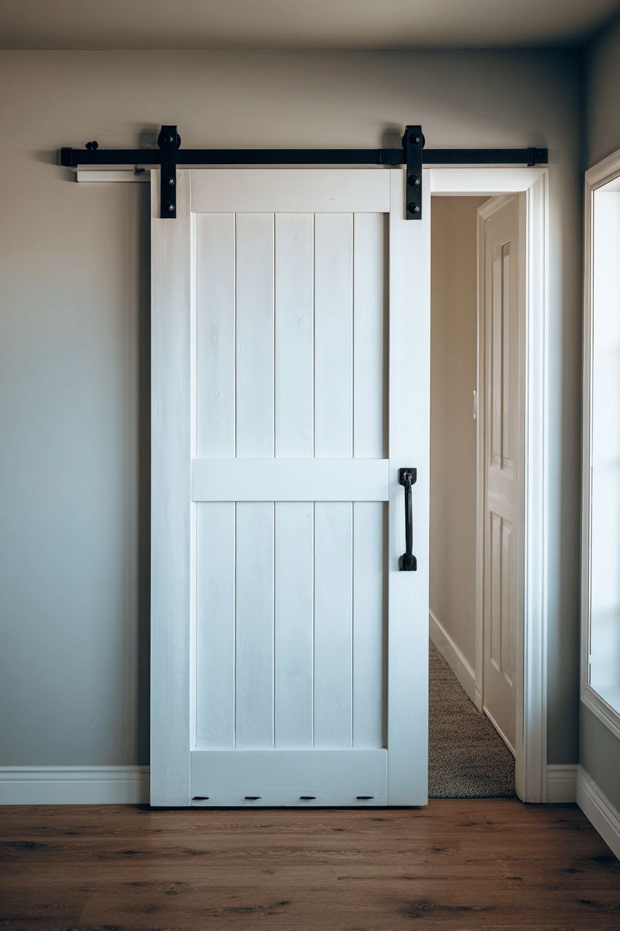 Sliding doors in a small living room