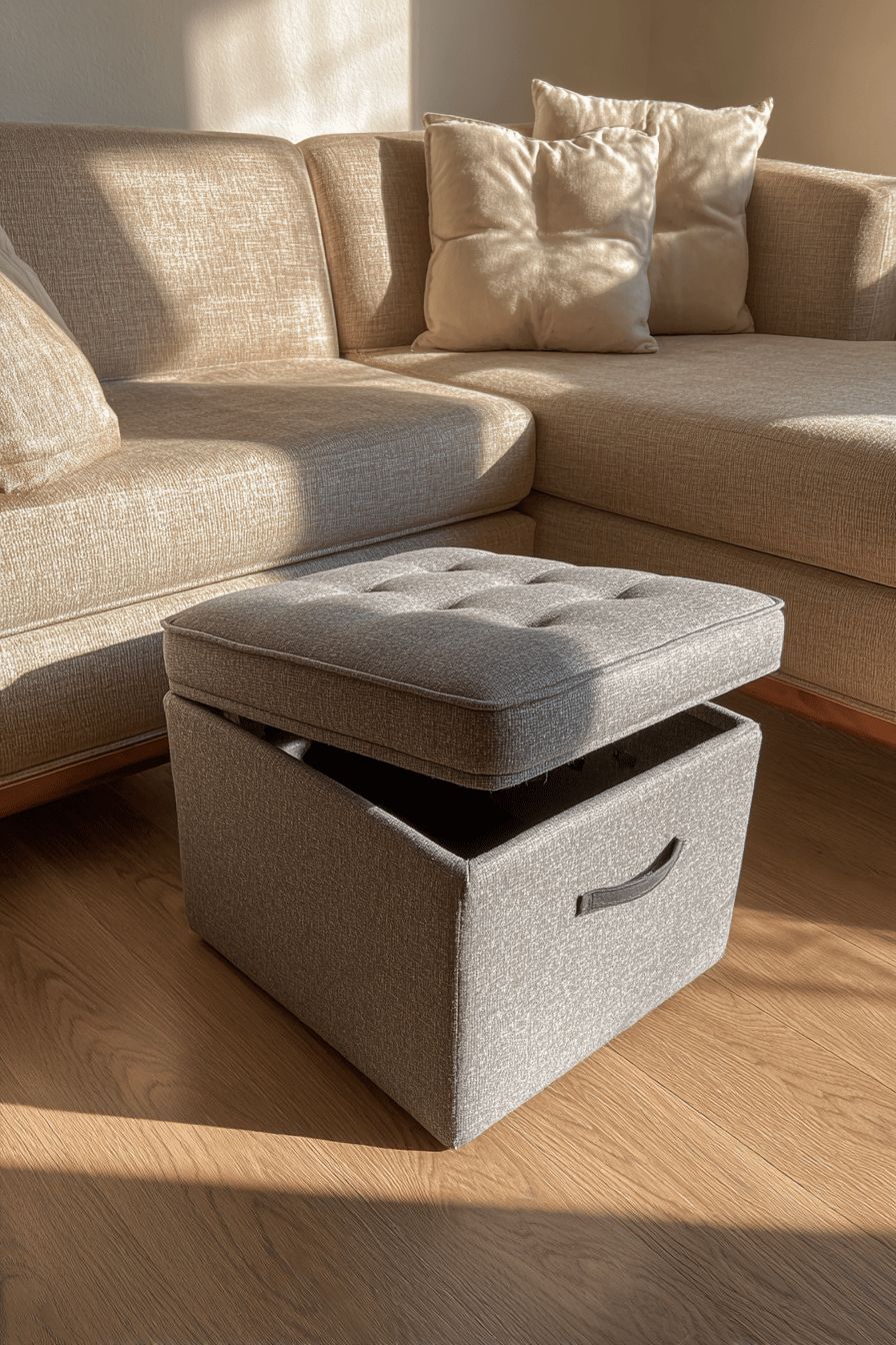 Multifunctional furniture in a small living room