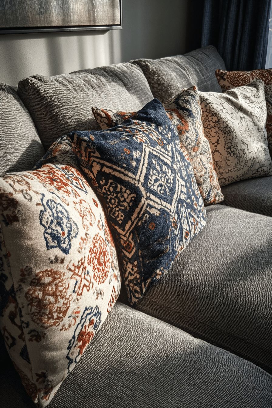 Throw Pillows with Tribal Patterns