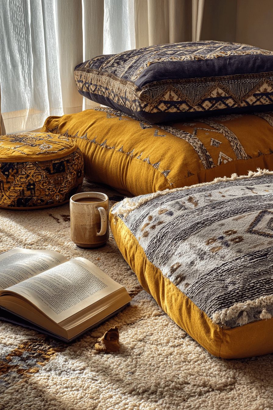 Cozy Floor Cushion Corner