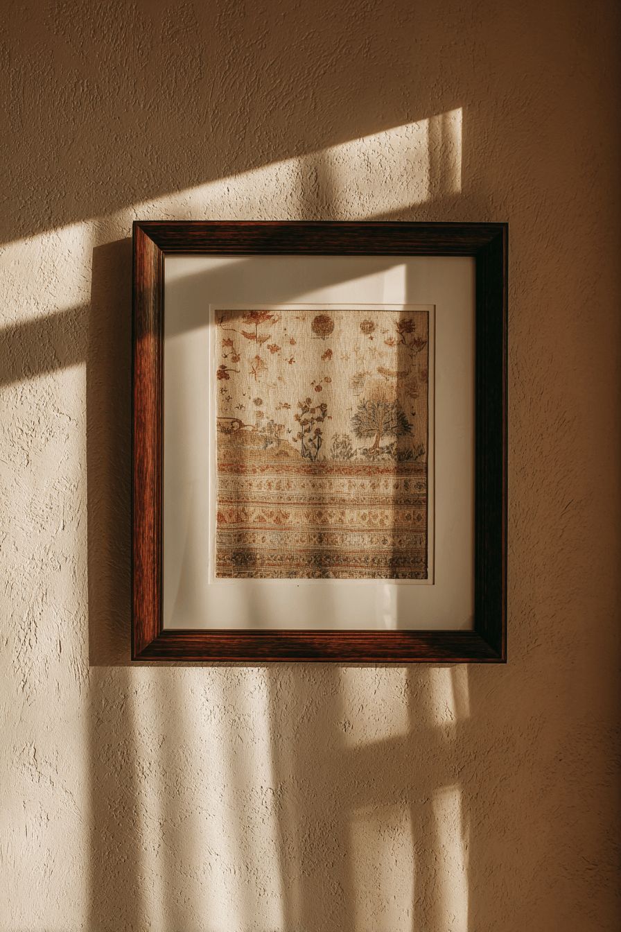 Framed Rustic Textiles