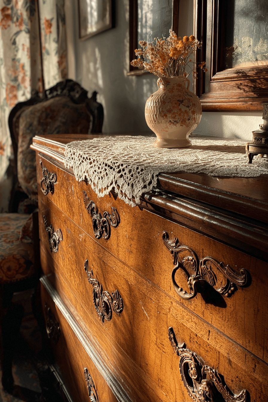 Vintage Pieces in Living Room