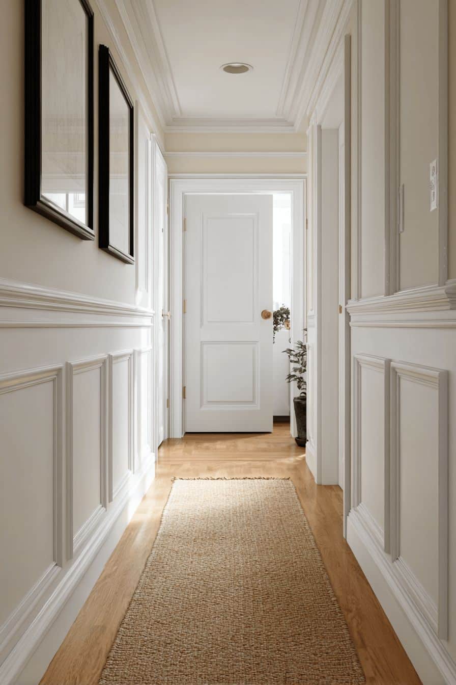 Wainscoting in Hallway