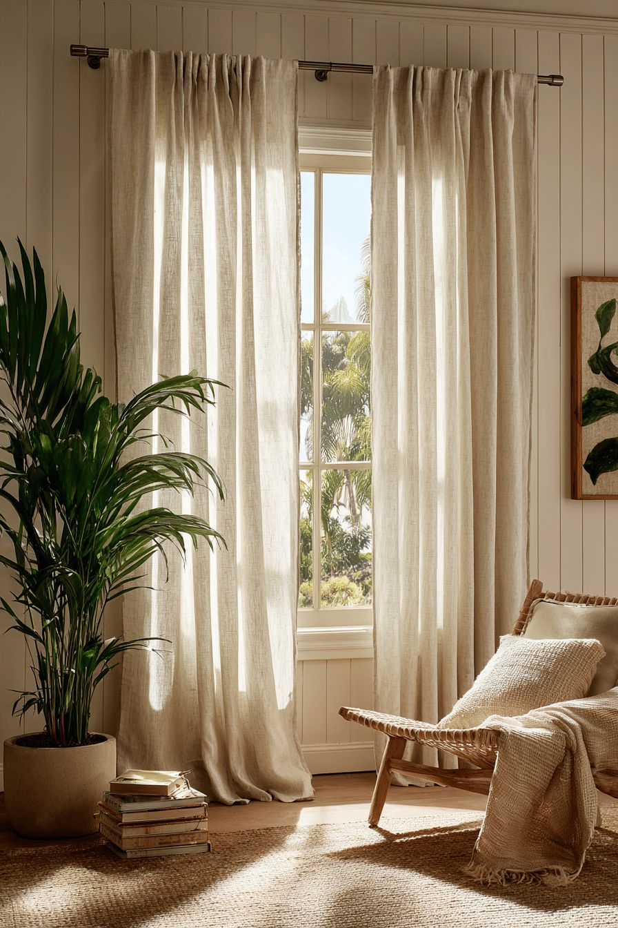 Neutral Linen Curtains