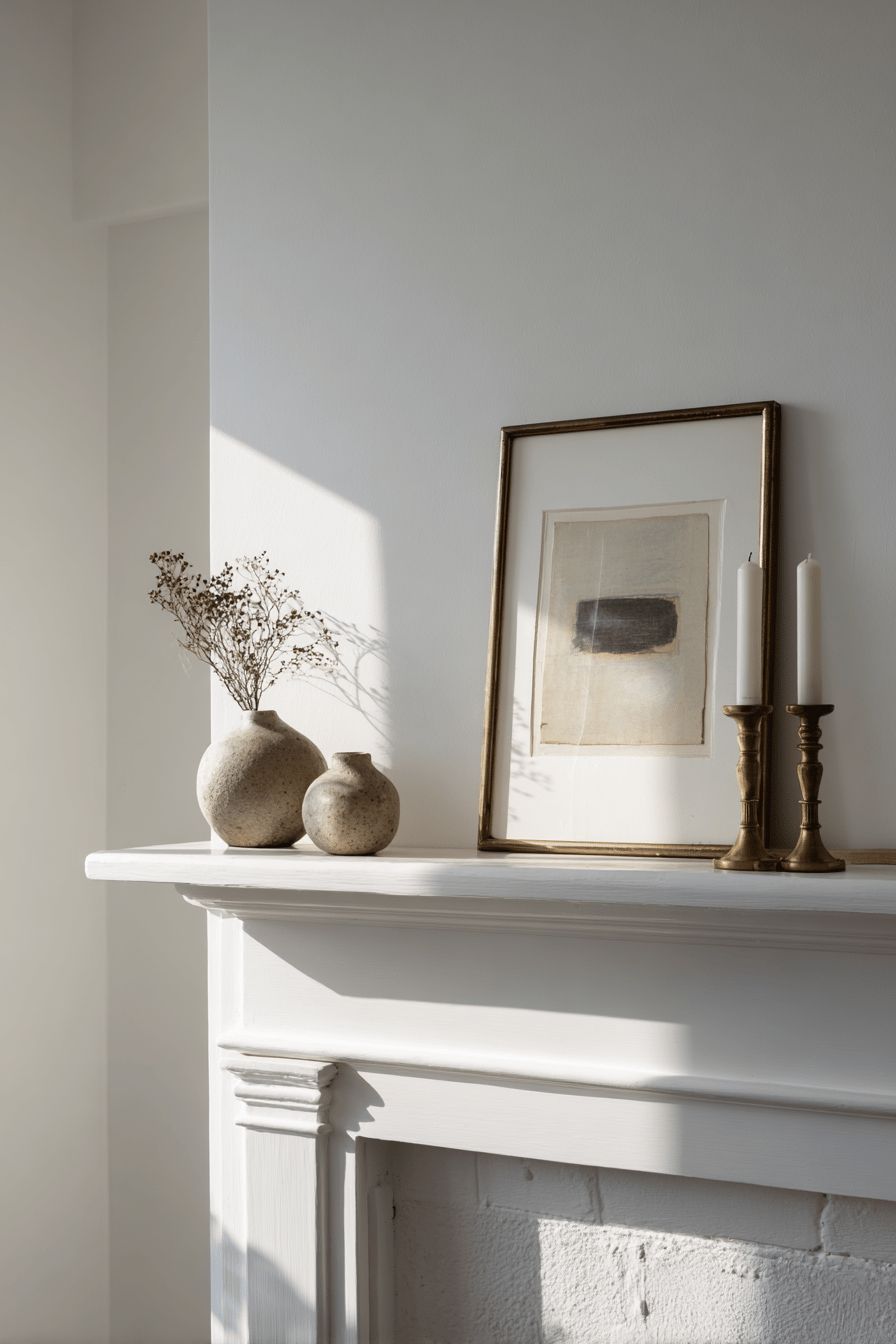 Maintain a Clean Mantel for Visual Calm