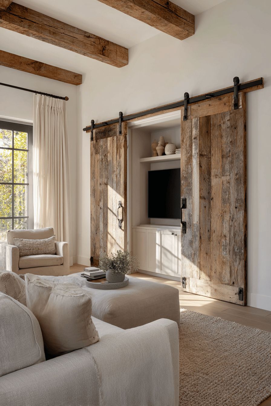 Barn Doors to Hide TV