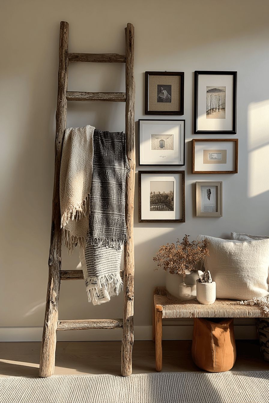 Leaning Ladder for Art and Throws