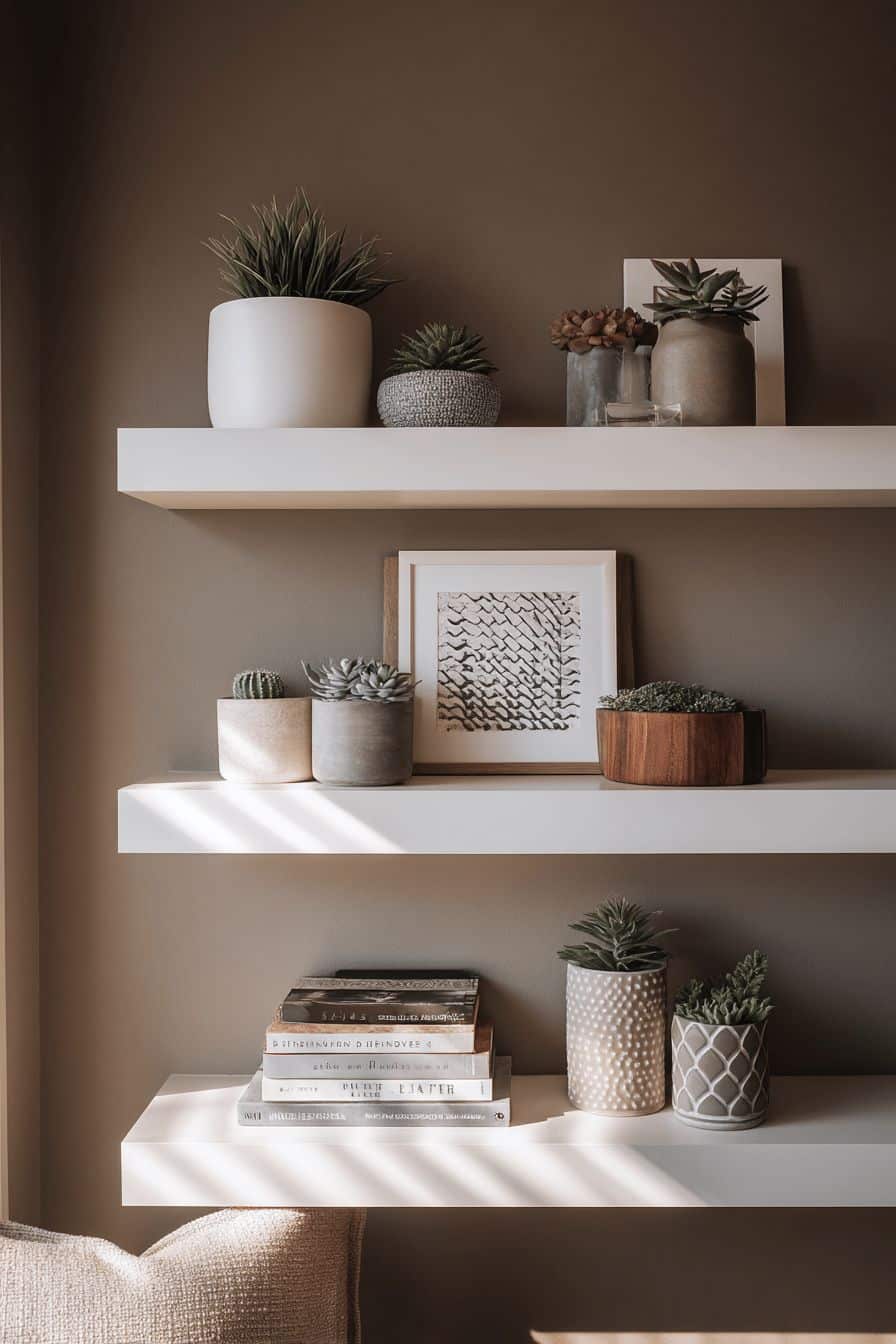 Floating Shelves for Storage and Style