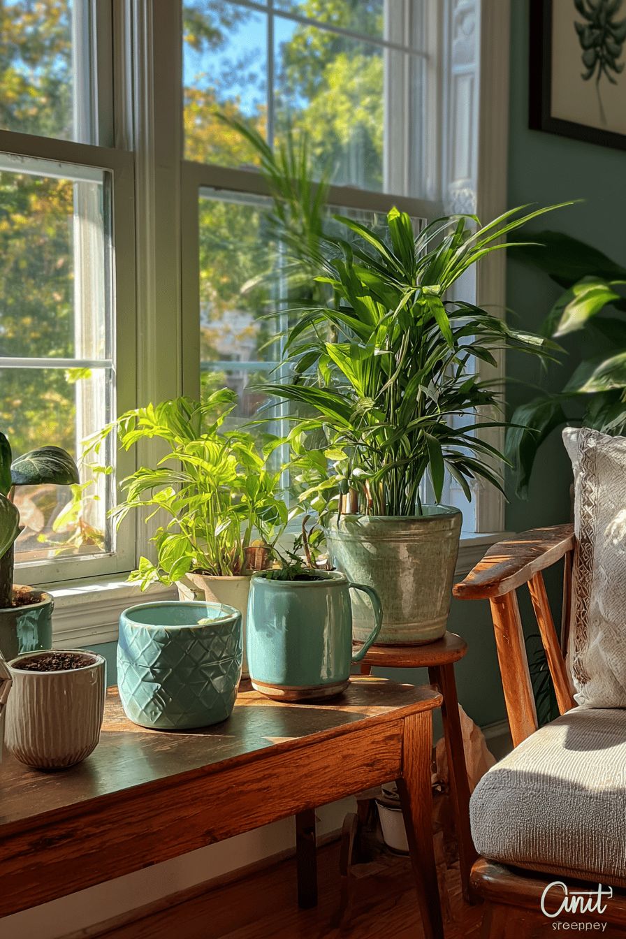 Window-Lined Plants