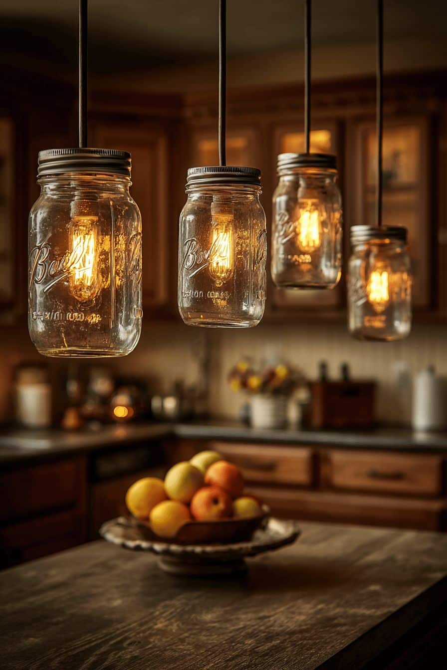 Illuminate with Mason Jar Pendant Lights