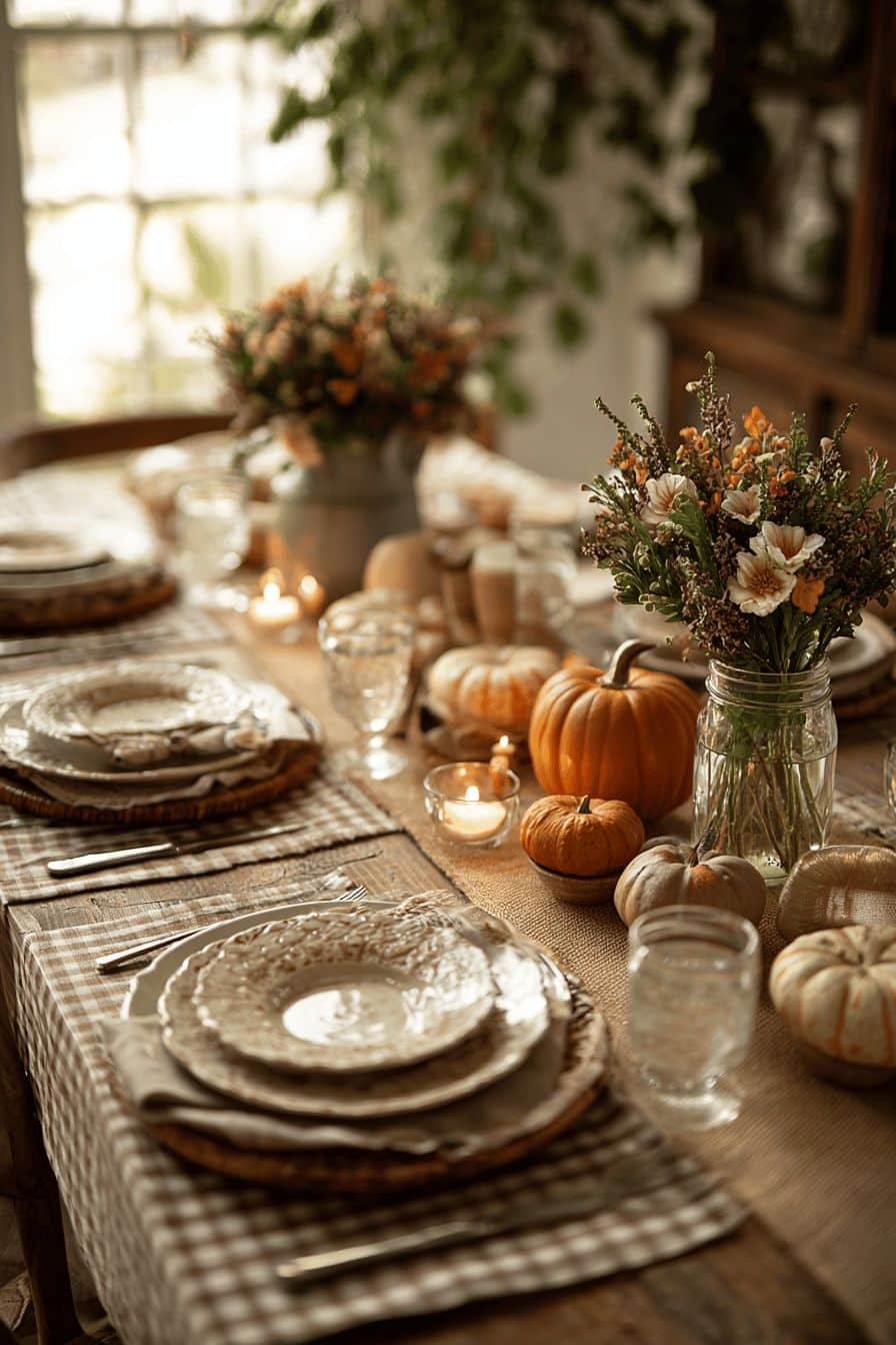 Burlap Table Runners for Rustic Elegance