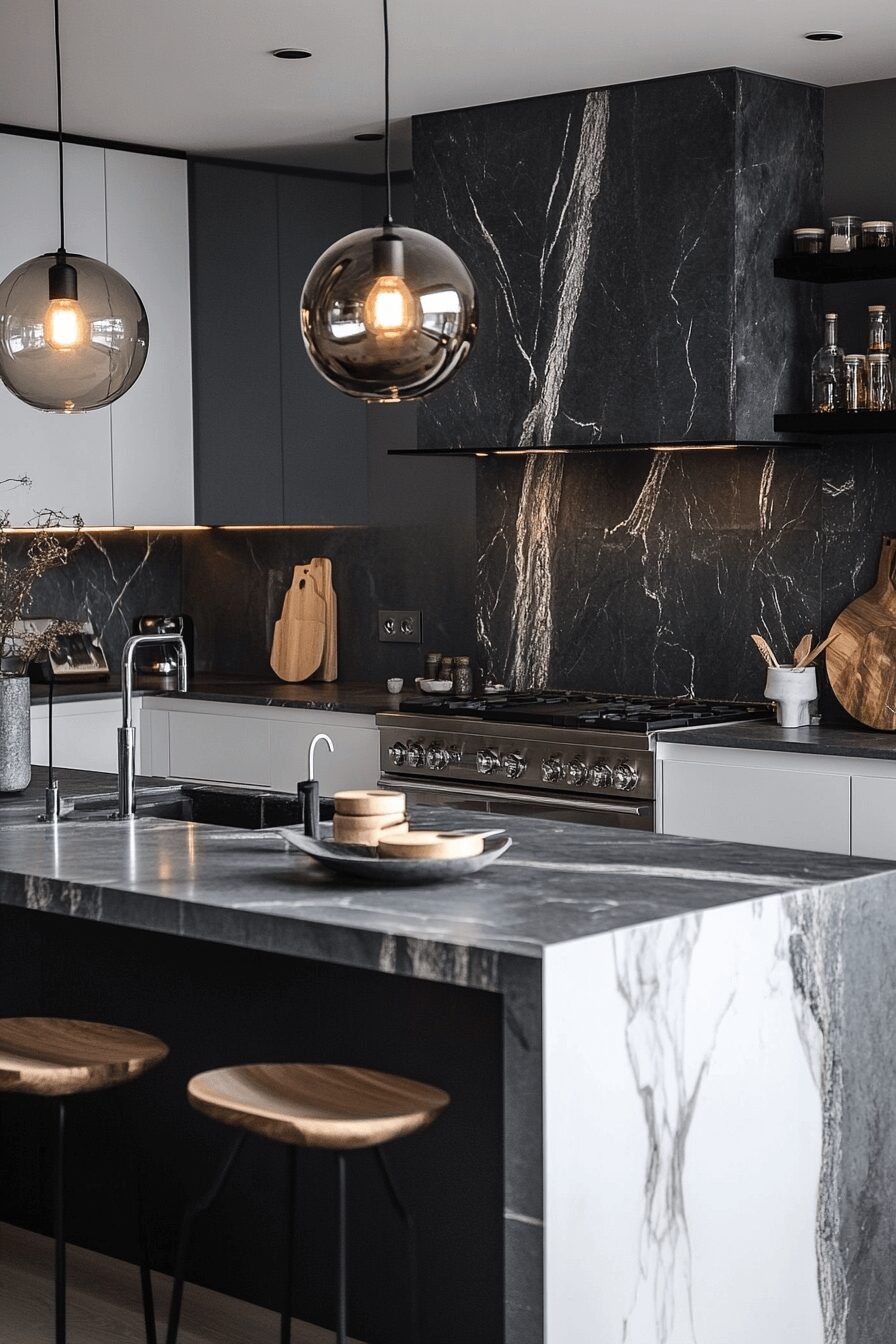 grey and white kitchen cabinets