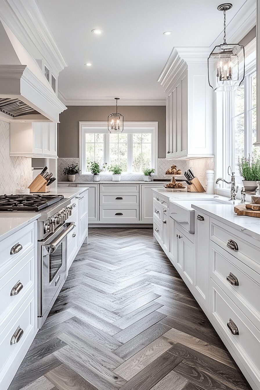 white shaker kitchen cabinets