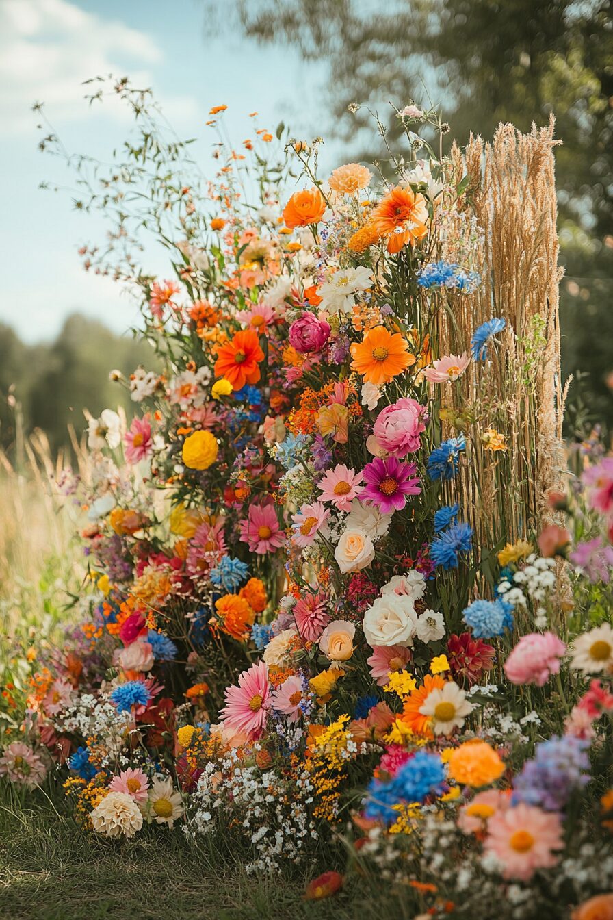 29 Boho Wedding Arch Ideas to Create a Stunning Ceremony Backdrop 15 boho wedding arch