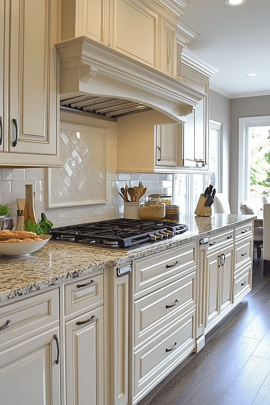 antique white kitchen cabinets