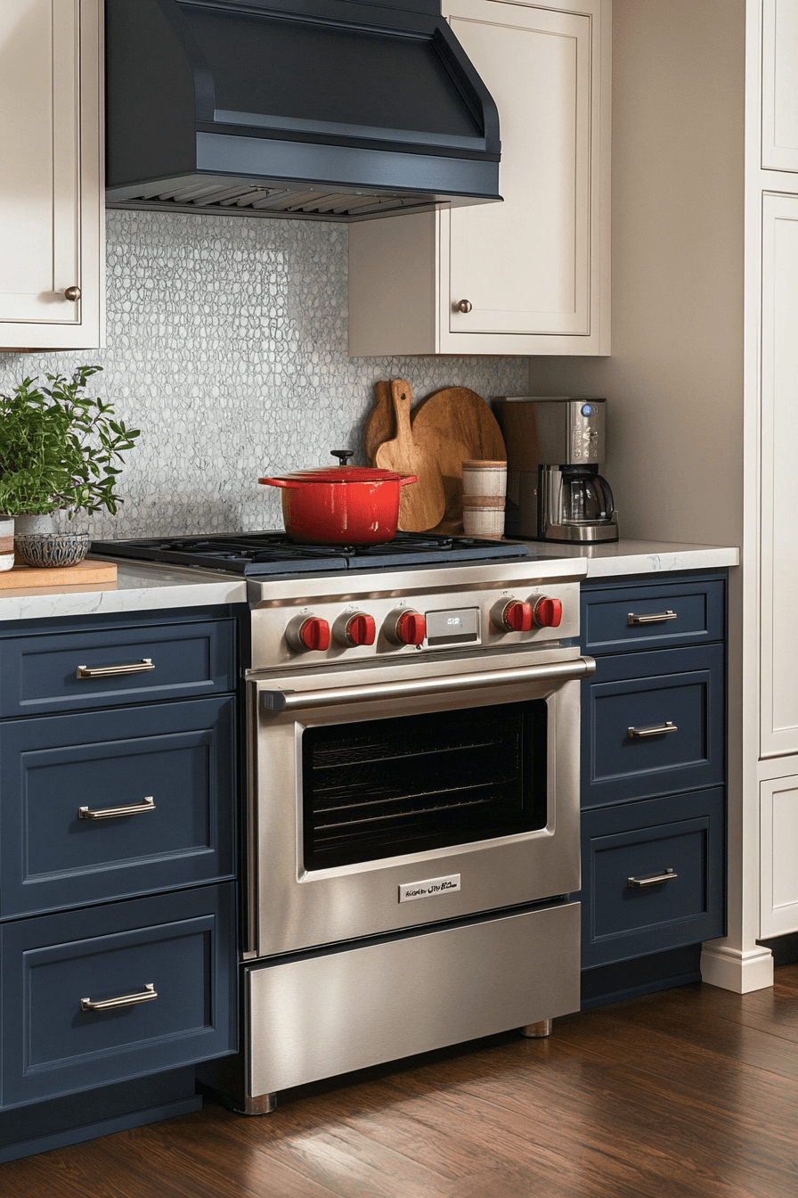 blue grey kitchen cabinets
