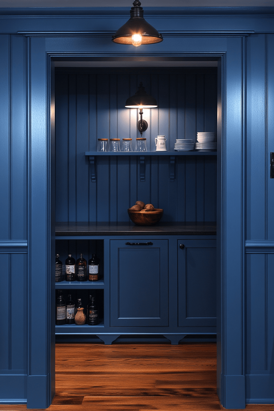 blue grey kitchen cabinets