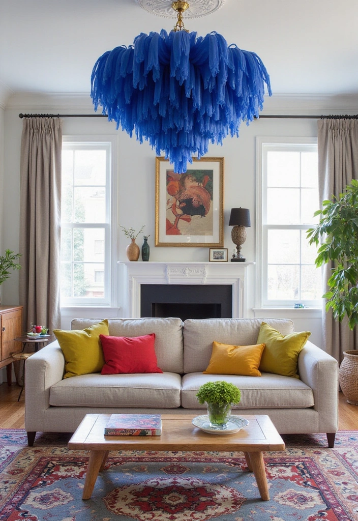 Bold Color Sculptural Lighting