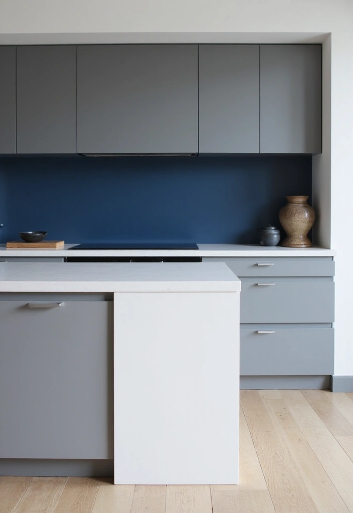 Bold Minimalist Colors Kitchen