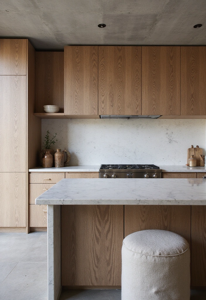 Textured Minimalist Kitchen
