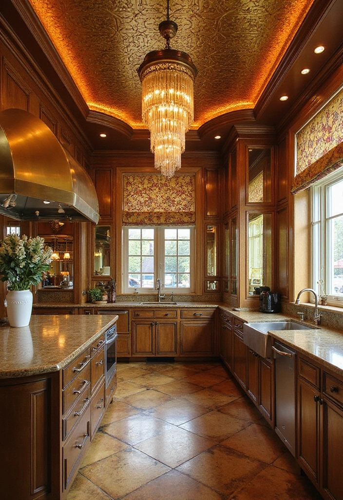 Art Deco Luxe Vintage Kitchen