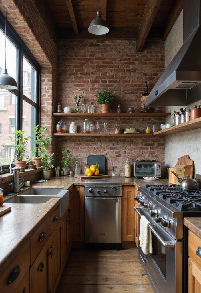 Industrial-Vintage Blend Kitchen