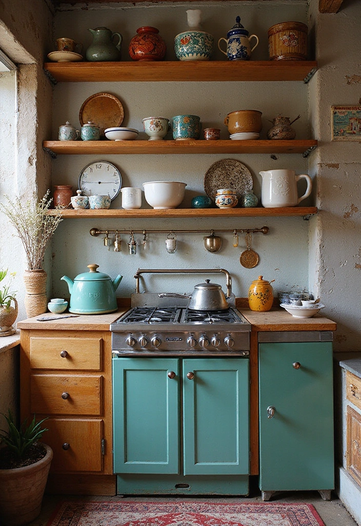 Eclectic Vintage Curation Kitchen