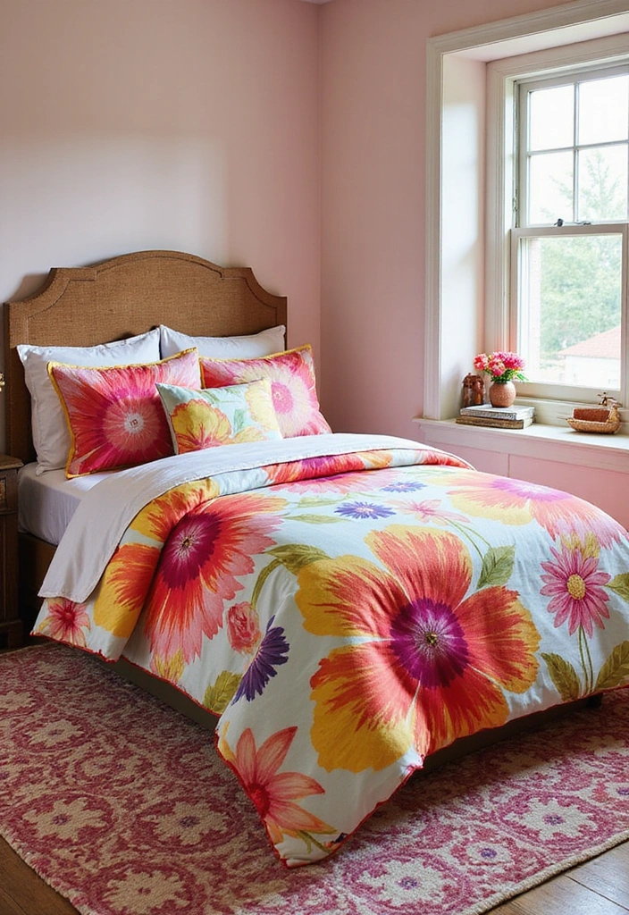 Bold Patterns in Bedroom Textiles