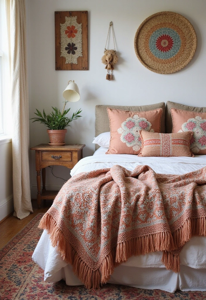 Artisanal Textiles in Bedroom