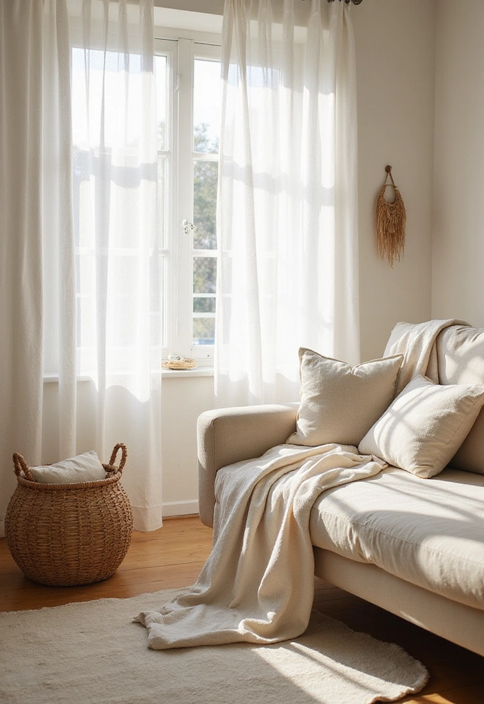 Light Fabrics in Minimalist Decor