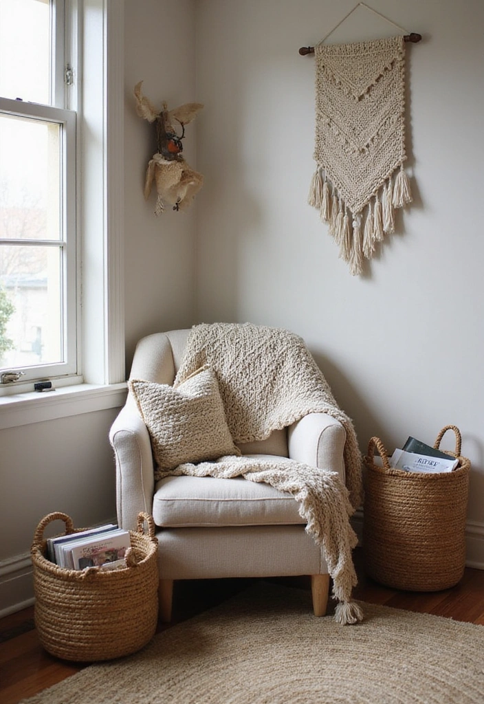 Textured Accents in Minimalist Decor