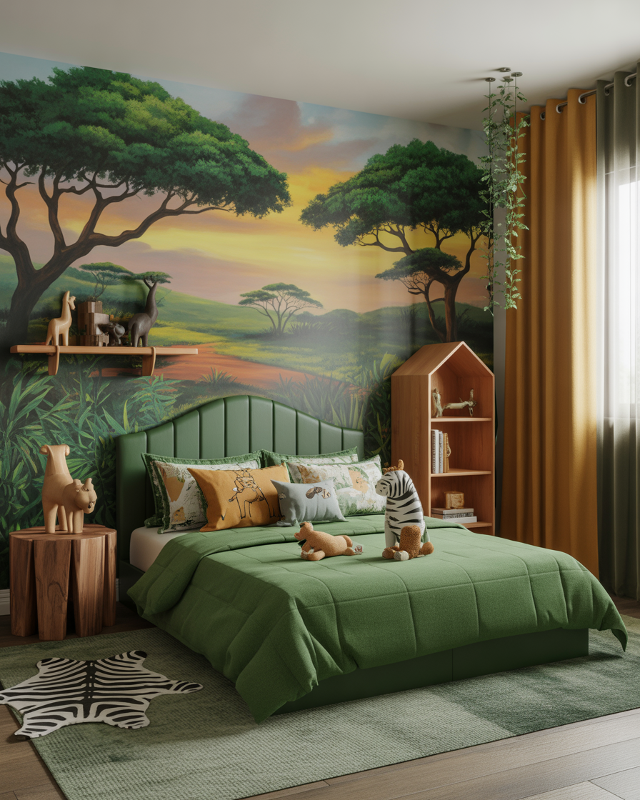 Cabin style kids bedroom