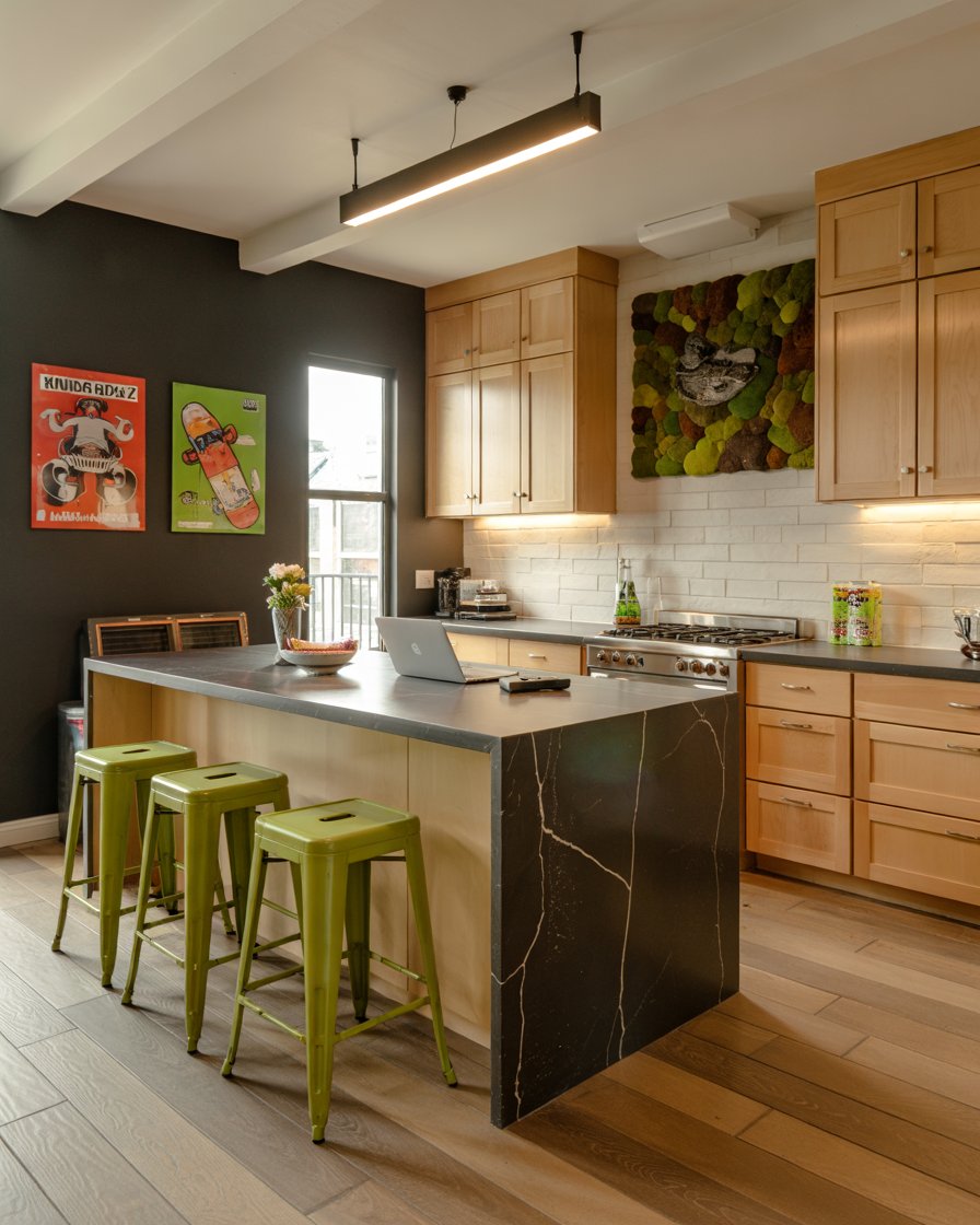 Modern kitchen designed for teens