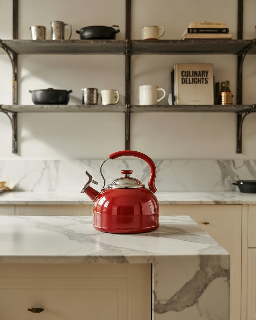 Graphic black and white kitchen with white oak