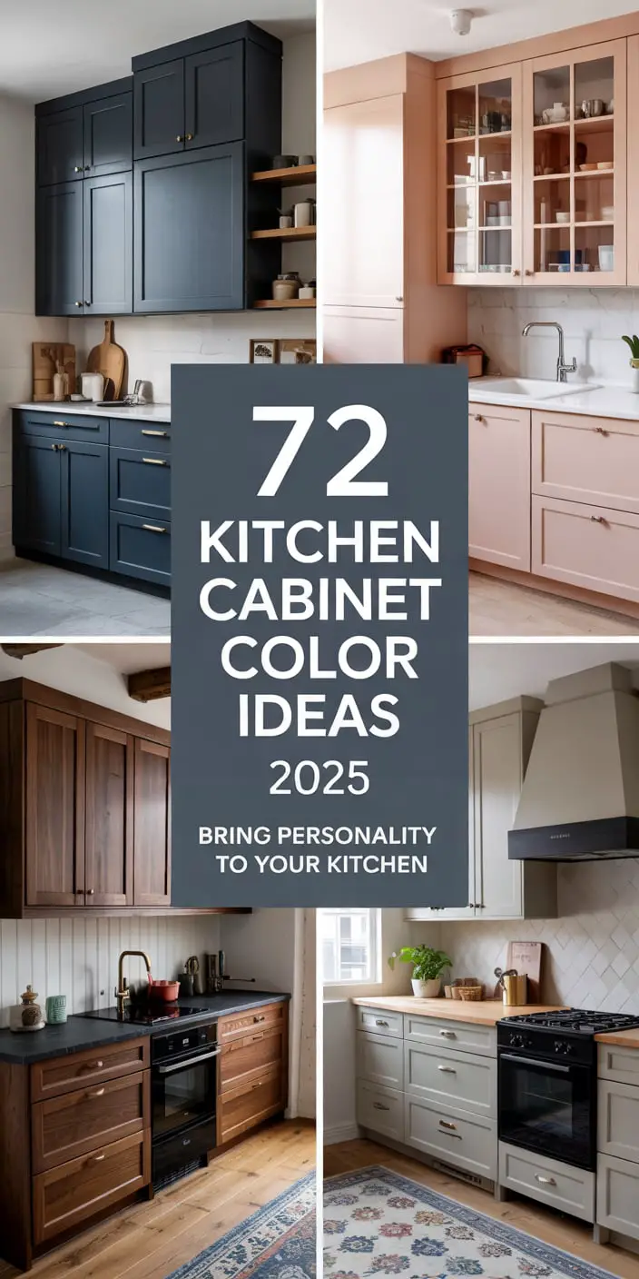 Modern kitchen with colorful cabinets