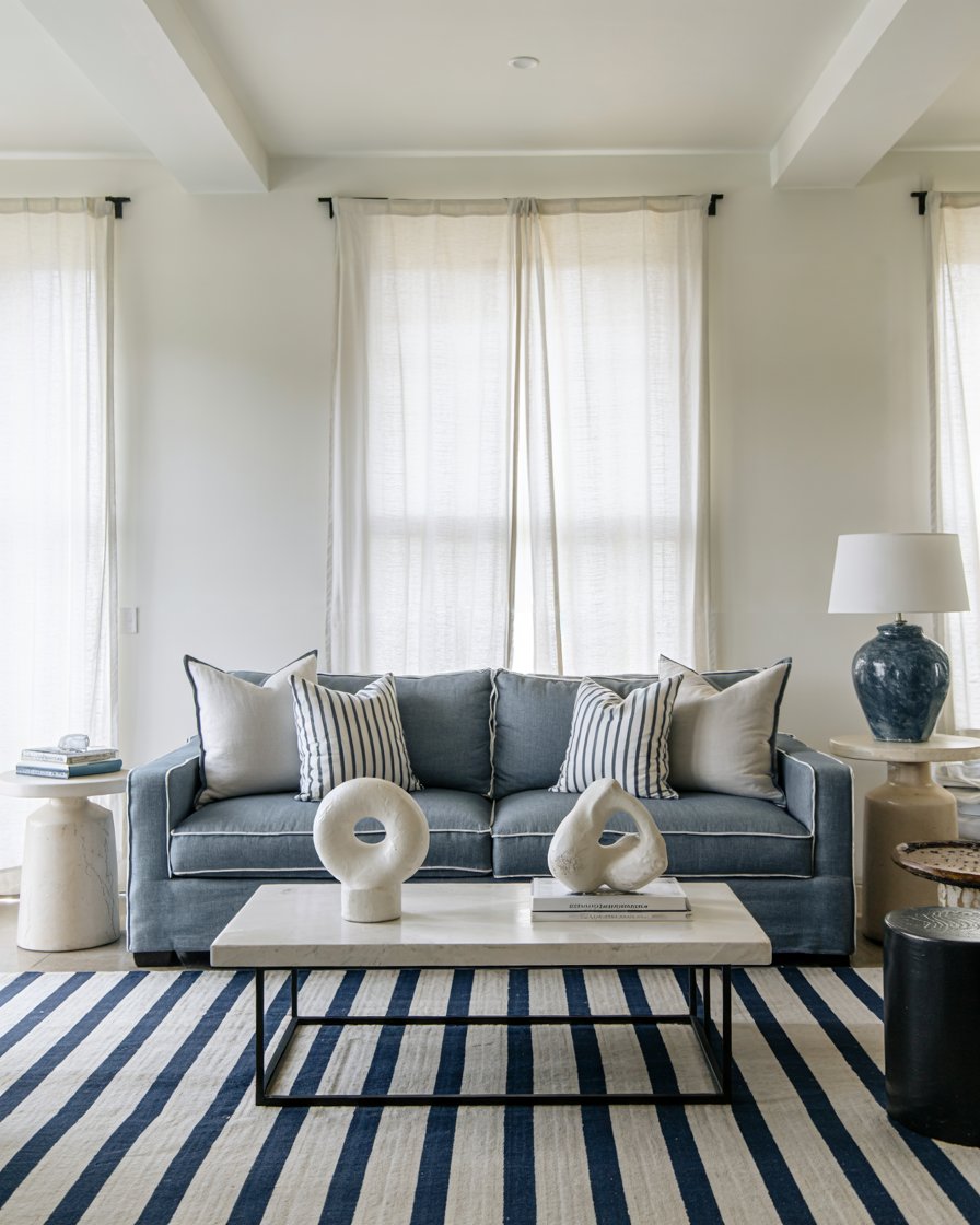 Black Accents in Coastal Design