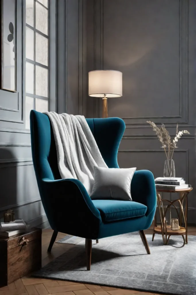 Peaceful reading sanctuary with natural light