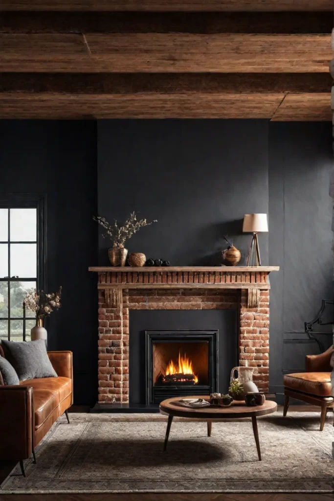 Farmhouse charm living room with inviting atmosphere