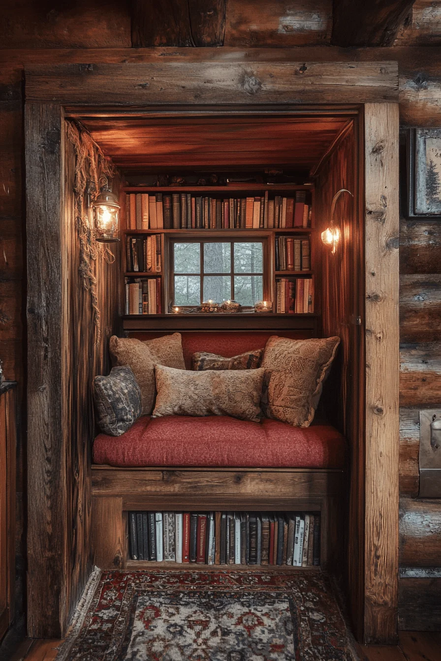 Cozy reading nook
