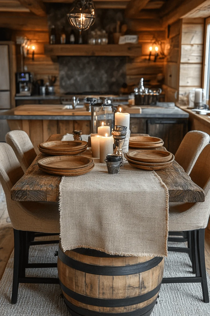 Reclaimed wood rustic decor