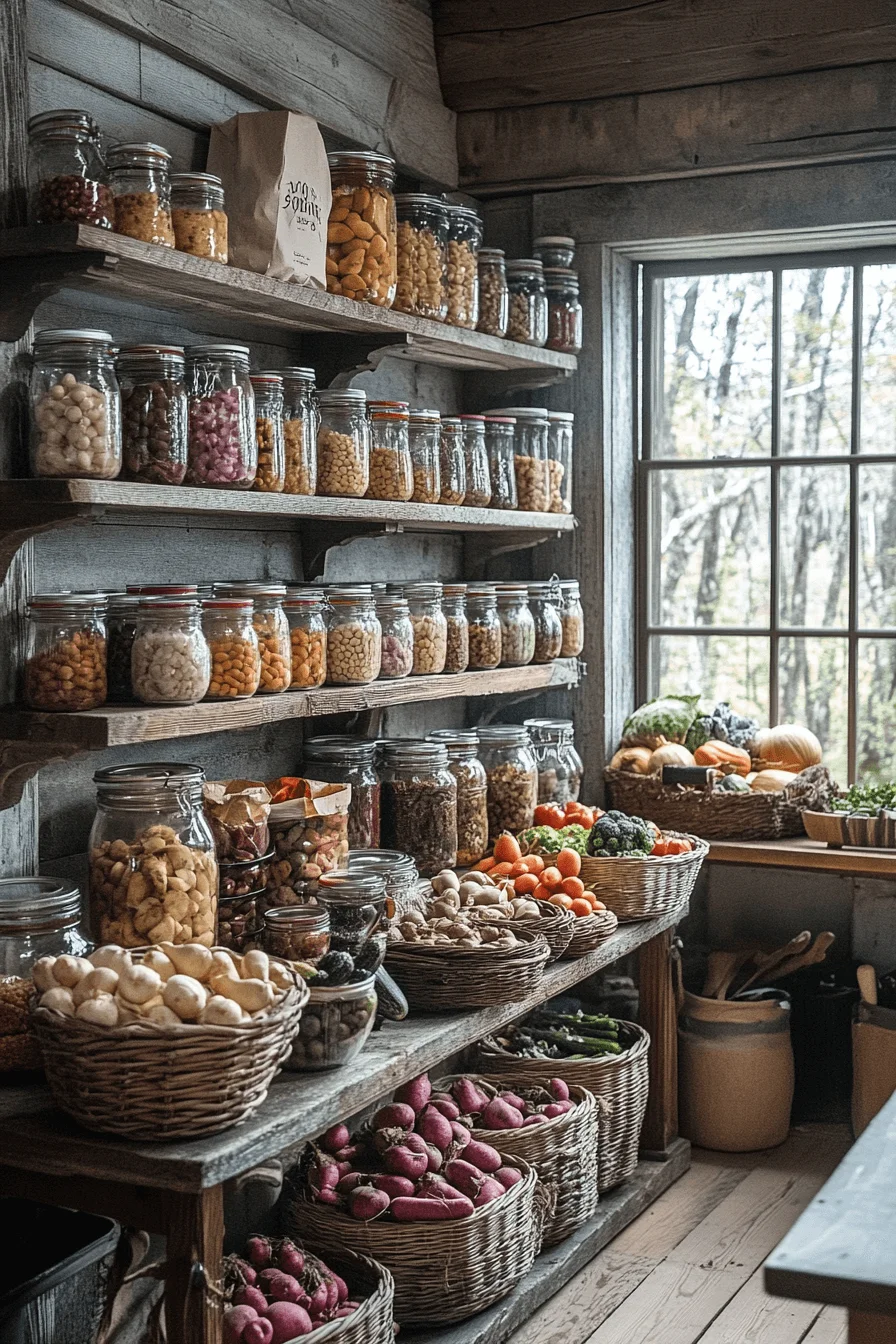Harvest-inspired cabin decor