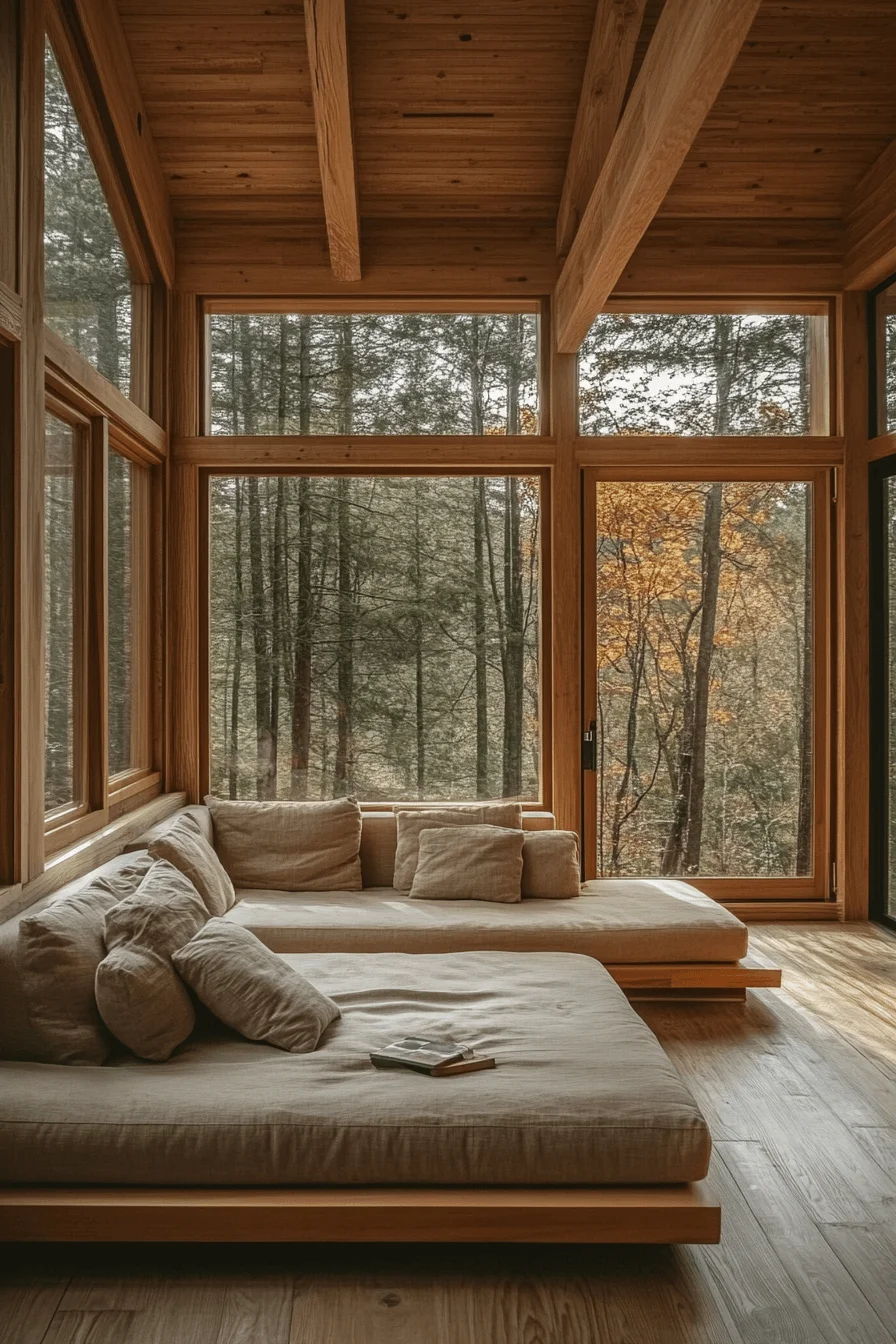 Minimalist Cabin Living Room