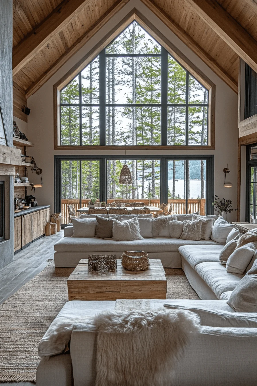 Open-Air Cabin Living Room